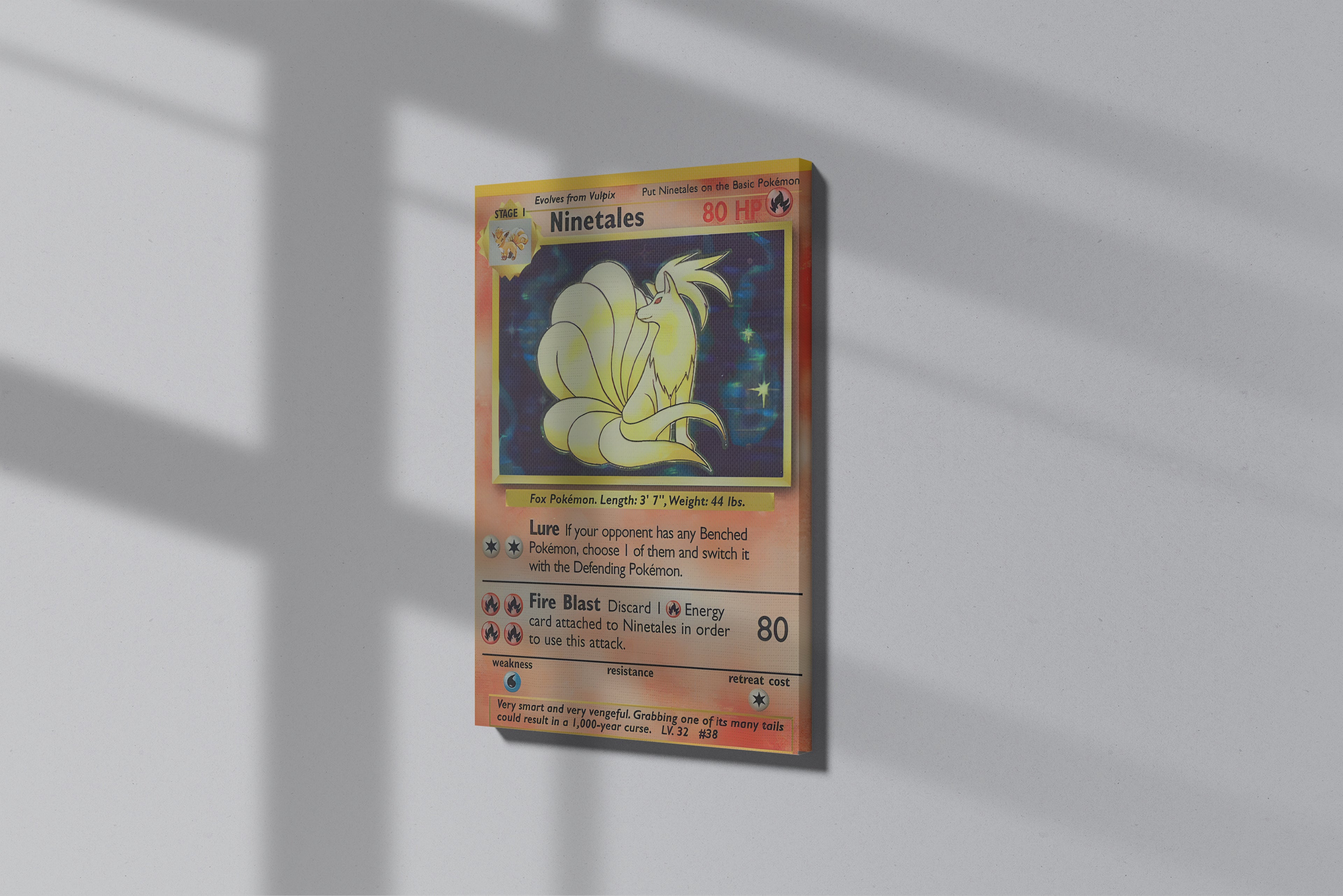 GeekCultcha Pokémon Ninetales Premium Canvas Print