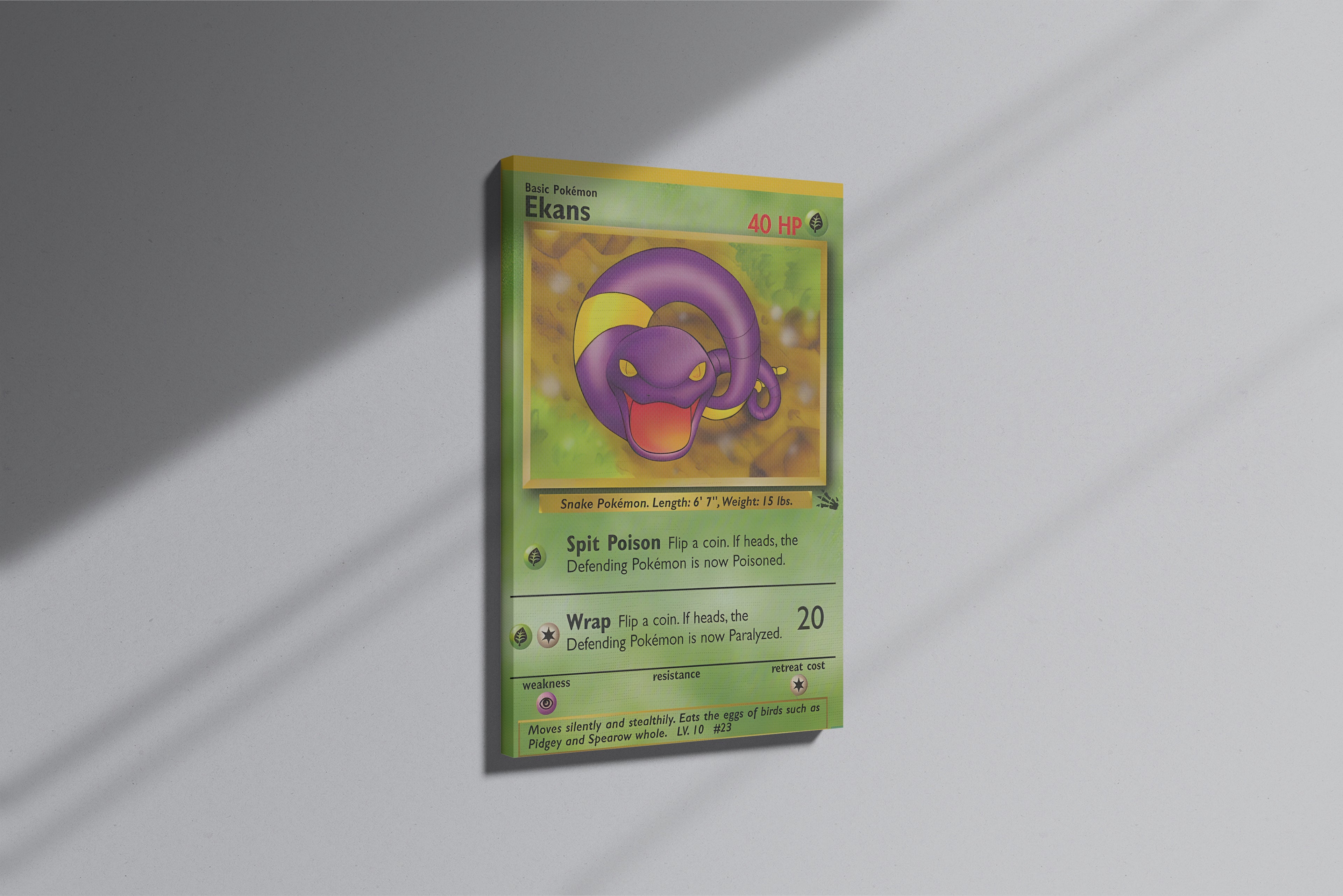 GeekCultcha Pokémon Ekans Premium Canvas Print