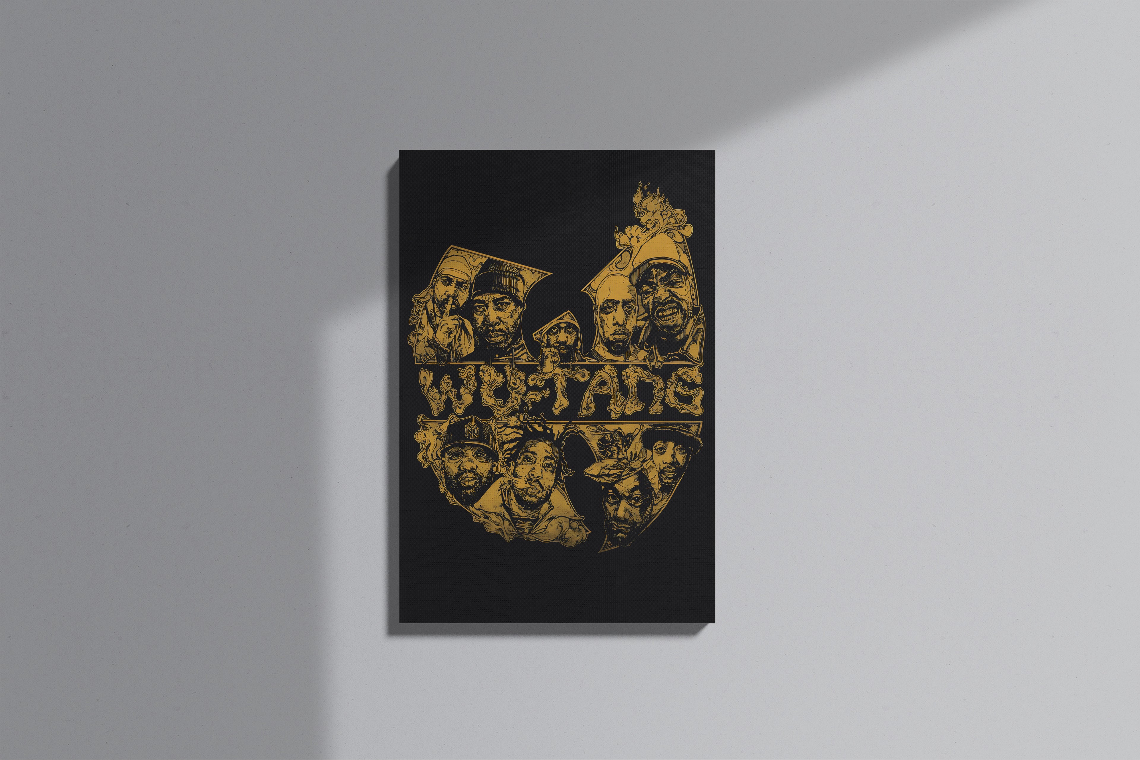 GeekCultcha Wu-Tang Clan Portrait Premium Canvas Print