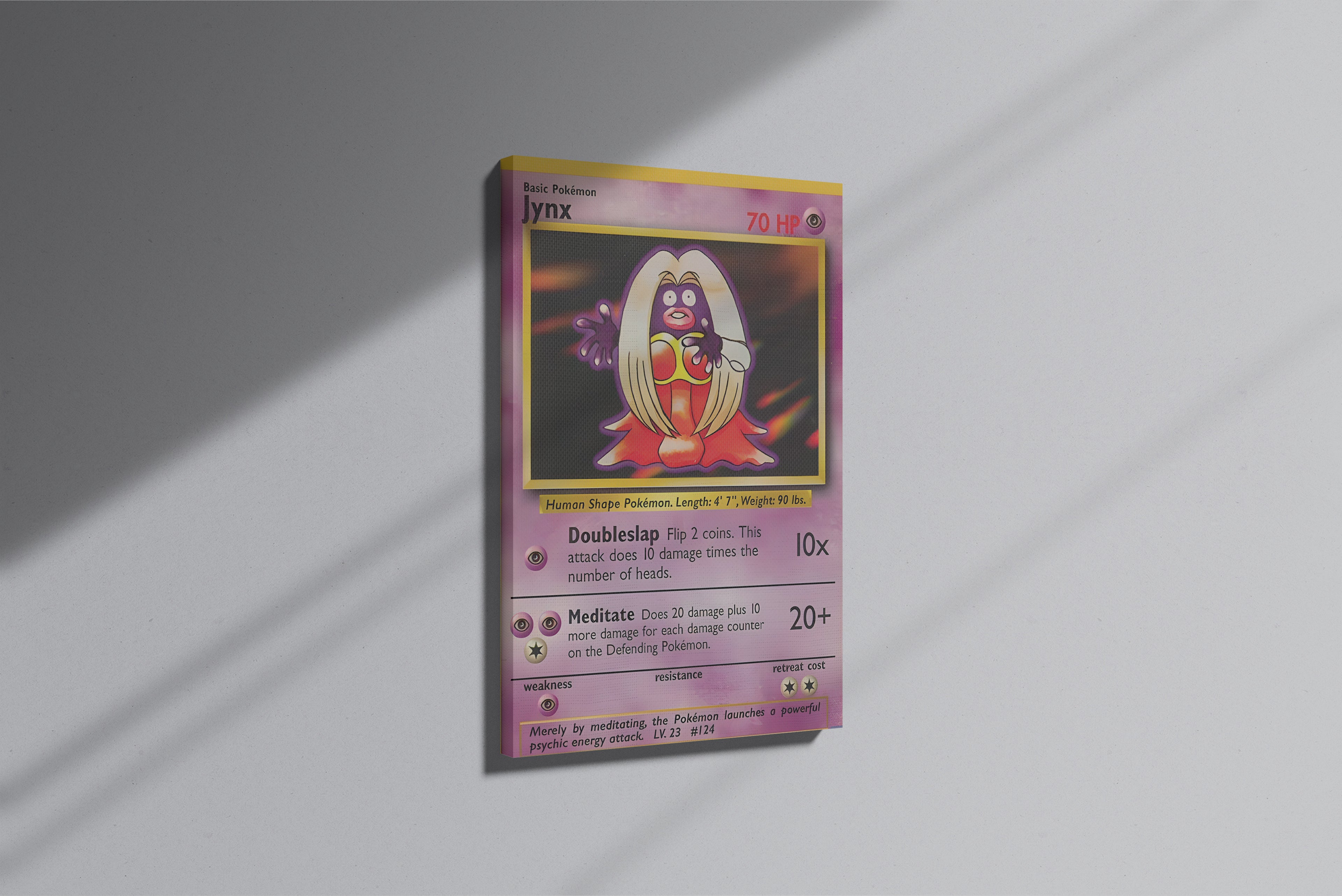 GeekCultcha Pokémon Jynx Themed Premium Canvas Print