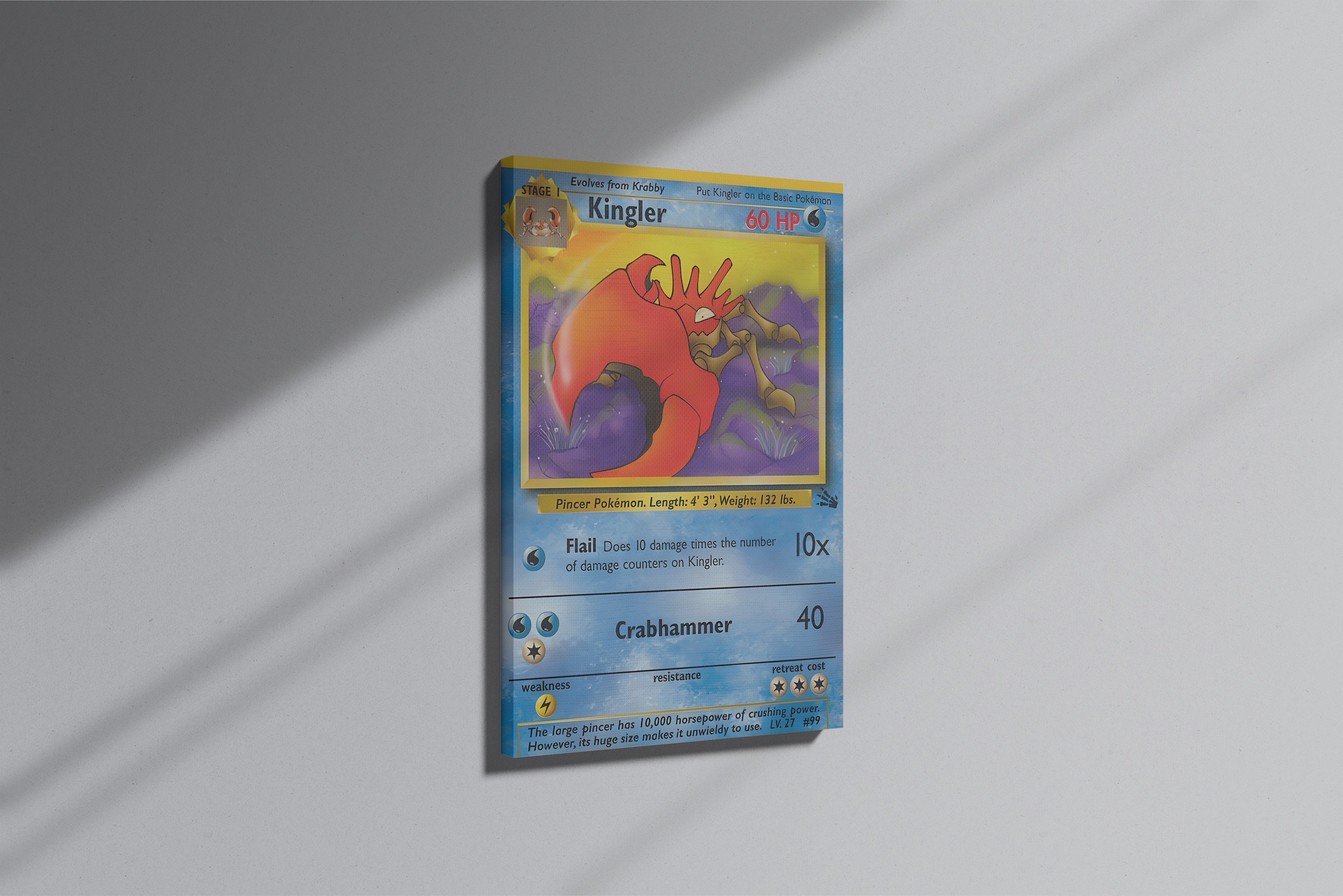 GeekCultcha Pokémon Kingler Premium Canvas Print