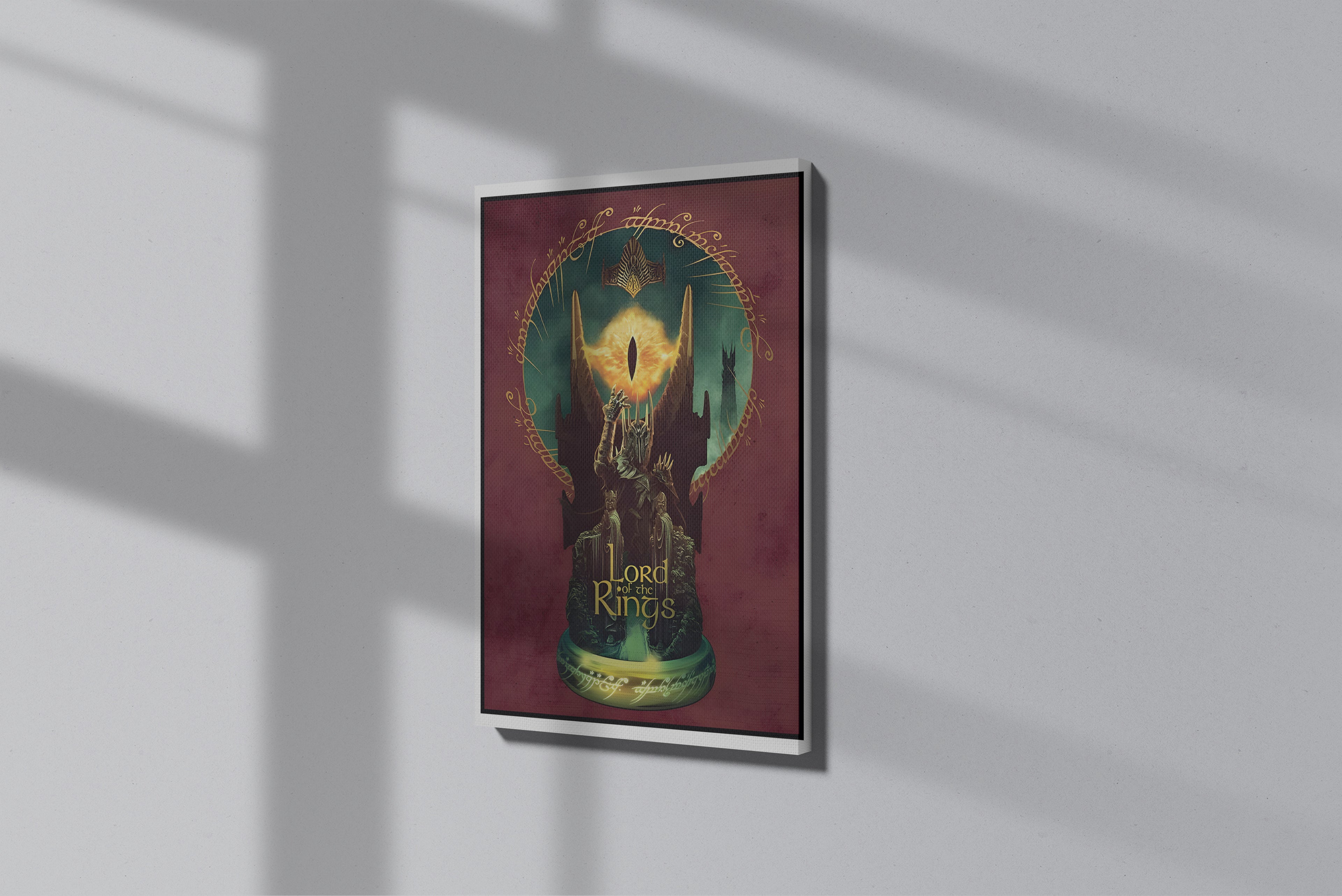 GeekCultcha Lord of the Rings Sauron Themed Premium Canvas Print