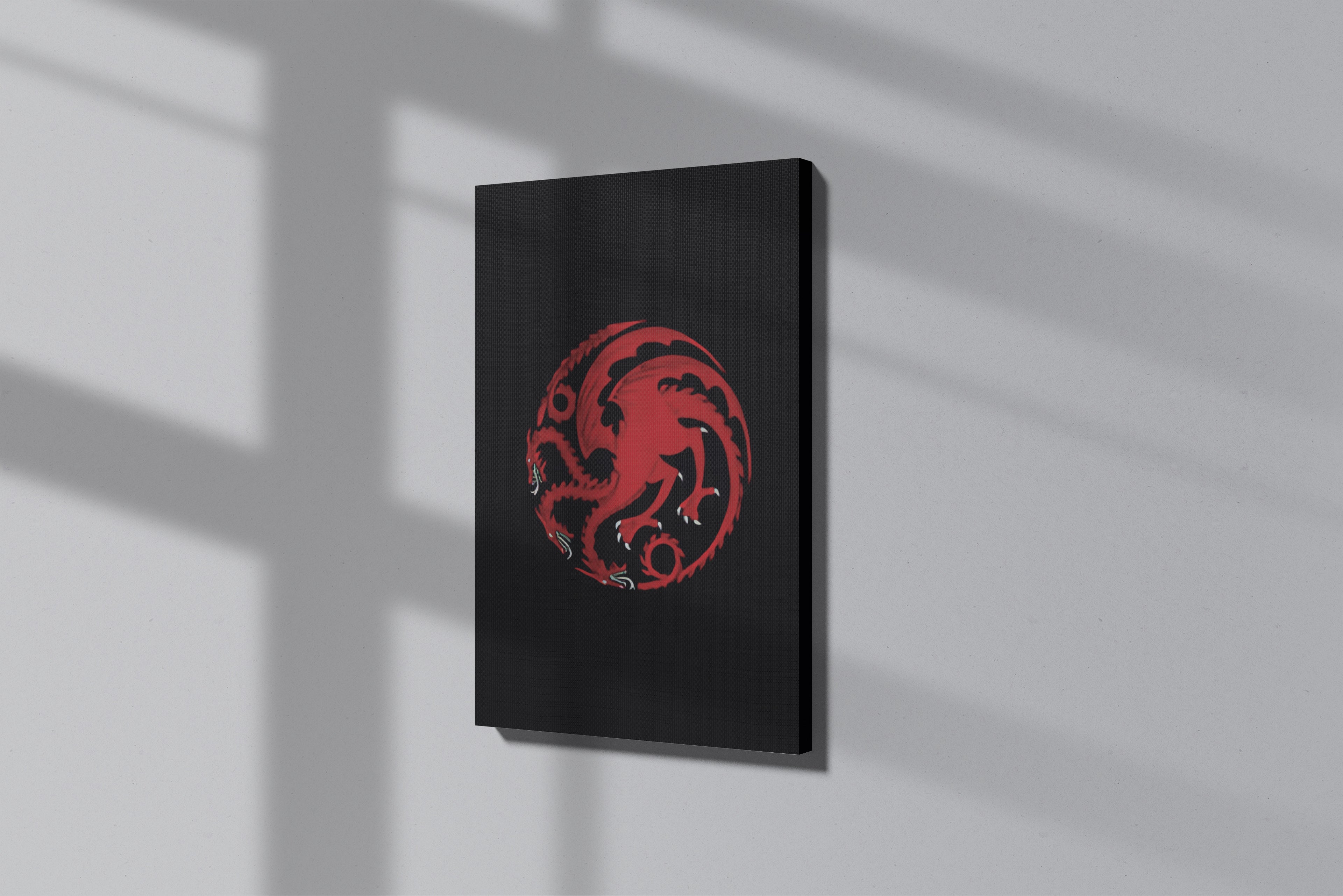 GeekCultcha Game of Thrones Targaryen Themed Premium Canvas Print